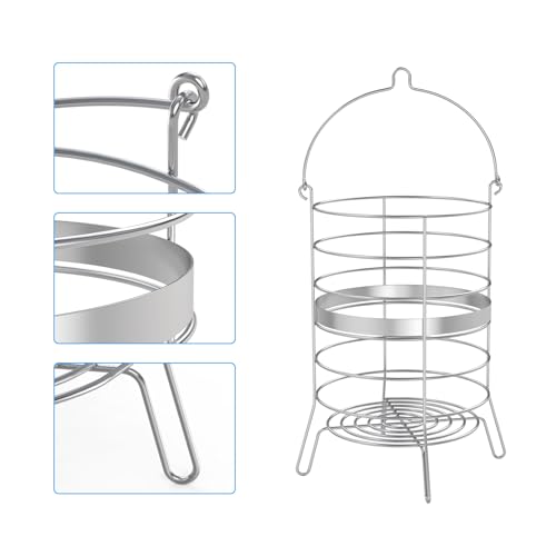 Image of SafBbcue Turkey Roaster Basket for Char-Broil Big Easy TRU-Infrared Turkey Fryer 14101550 Roasting Turkey Cooking Basket, Stainless Steel Big Easy Turkey Fryer Accessories Basket