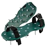 BEGRIS® SandelholzAreator mit Stacheln Rasenlüfter Handlüfter Schuhnägel Rasenlüfter, Bodenlüfter Rasenlüfter Schuhauflagen Rasenbelüftung Rasenlüfter Spikes Rasenpflege Allzwecklüfter