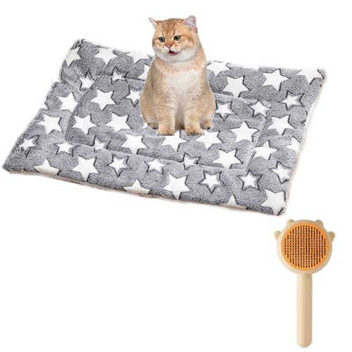 Toknforaerd Cat Blanket,Toknforaerd Cat Blankets,Cosy Calming Cat Blanket,Flannel Cushion for Pets,Cozy Calming Blanket for Anxiety and Stress (Type E, S)