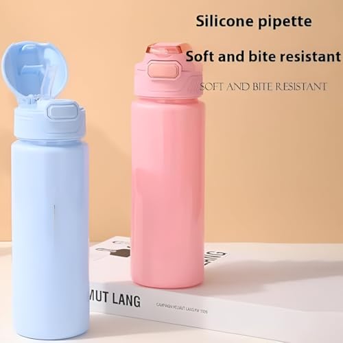 Image of Large Handle Water Bottle with Straw for Desk, Office, Travel - 1200 /900 /300 ML Gradient & Matte Hydration Bottle Set (Purple)