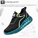 Imagen de Zapatos de Seguridad Zapatos de Trabajo Calzado de Seguridad Zapatos de Industrial Zapatillas de Seguridad Punta de Acero Hombre Mujer Ligero Comodo Antideslizantes Destrozos Negro Verde 39EU