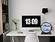 3D Sandbilder Zum Drehen - Dynamisches Sandbild Runde Glas Rahmen, Bewegliche Sandkunst Landschaft, Fließende Sandmalerei Geschenk für Büro Desktop Ozean Dekoration (Blau, 12)