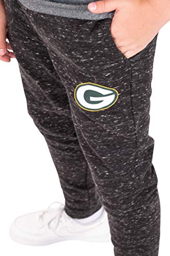 Ultra Game Boys' NFL Black Snow Fleece Jogger Sweatpants2