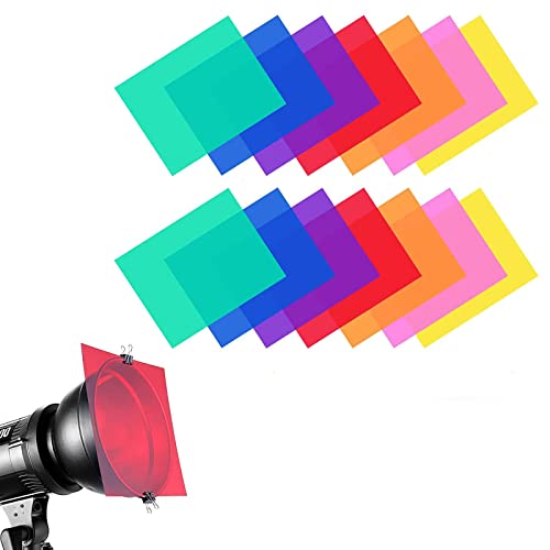 Lot De 18 Filtres De Couleur Pour éclairage - 9 Couleurs PVC 297x210 Mm Pour Photo, Vidéo Et Théâtre