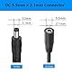 Nicesolar DC Y-Splitterkabel 1 Stecker auf 2 Buchse, 5,5 mm x 2,1 mm DC-Verlängerungsadapterkabel, für CCTV-Überwachungskameras, Überwachungsrouter, DVR Solarpanel parallel