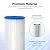 Membrane Solutions 20+50 Micron Pleated Water Filter Home 10"x4.5" Whole House Heavy Duty Sediment Replacement Cartridge Compatible with ECP10-1,ECP20-BB,R50-BBSA,FXHSC (8 Pack)