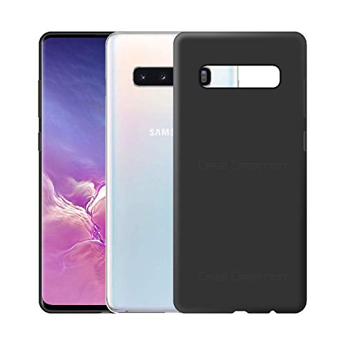 Image of Case Creation Luxurious OG Series for Samsung Galaxy S10 Case Cover,Anti-Dirty Slim Case Frosted Matte Cute Candy TPU Raised Bezel (Splash of Color) Back Cover for Samsung S10 -Black