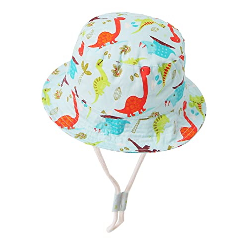 Swoawo Dinosaur Baby Toddler Kids Bucket Hat With Uv Protection, Upf 50+ Wide Brim Adjustable Breathable Sun Protection Hats #TOP1