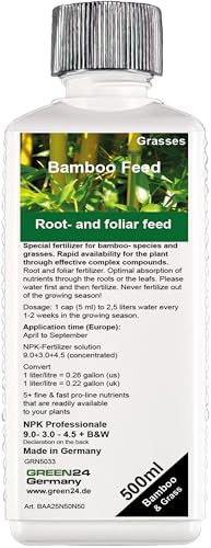 GREEN24 Engrais de bambou liquide Engrais HIGHTECH pour bambou et herbe 500ml
