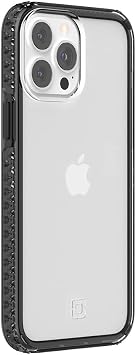 Incipio Grip Case for iPhone 13 Pro Max & iPhone 12 Pro Max MagSafe Compatible Slim Protective Phone Case with 14ft Drop Protection, Anti-Slip, Scratch-Resistant Finish Black/Clear
