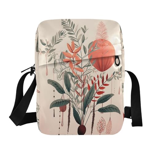 mens messenger bag Small Crossbody Bag Women women's crossbody handbags Adjustable Strap for School School- Plant