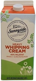 Sunnyside Farms, Heavy Whipping Cream, 40% Milkfat, 64 Fl Oz