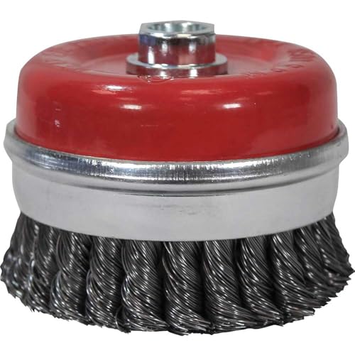 Faithfull WBT100 Wire Cup Brush Twist Knot 100 x M14 x 2 / 0.50mm