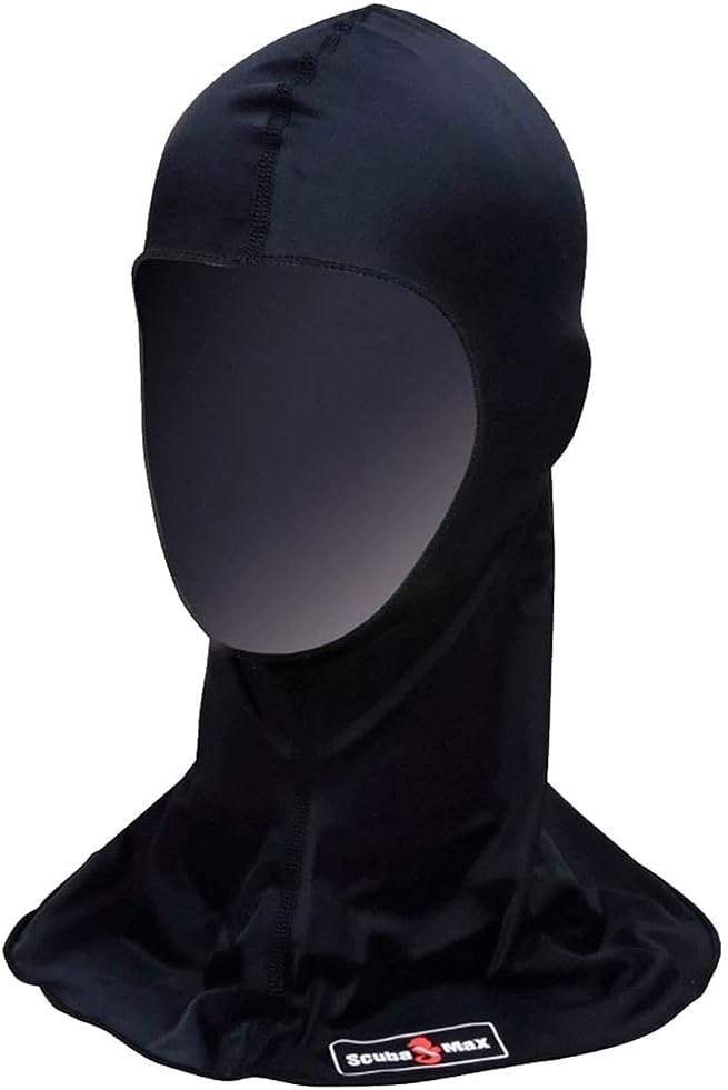 ScubaMax UV50 Spandex Hood for Warm Water Scuba Diving - Black