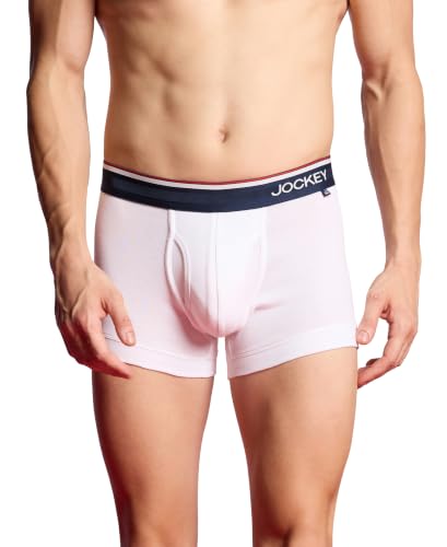 Image of Jockey UI22 Men Super Combed Cotton Rib Trunk with Ultrasoft Waistband