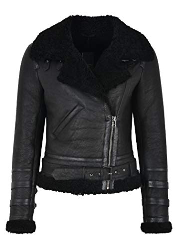 Veste en cuir WARM & STRONG femme LAURA motard