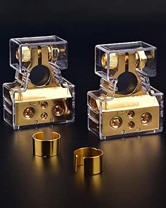 SUNMORN Battery Terminal Connectors, 0/2/4/6/8/10 AWG, Zinc Alloy