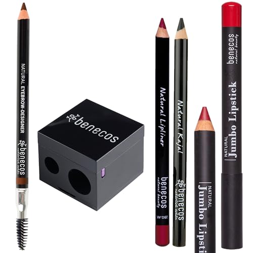 benecos - Doppelspitzer für Kosmetikstifte - mit integriertem Reinigungsspatel