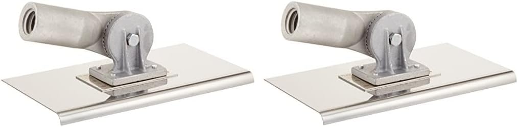 Kraft Tool Co. 10 in. x 6 in. Walking Edger with 3/8 in. Radius with Threaded Socket Bracket, 2-Pack (CC350-2)