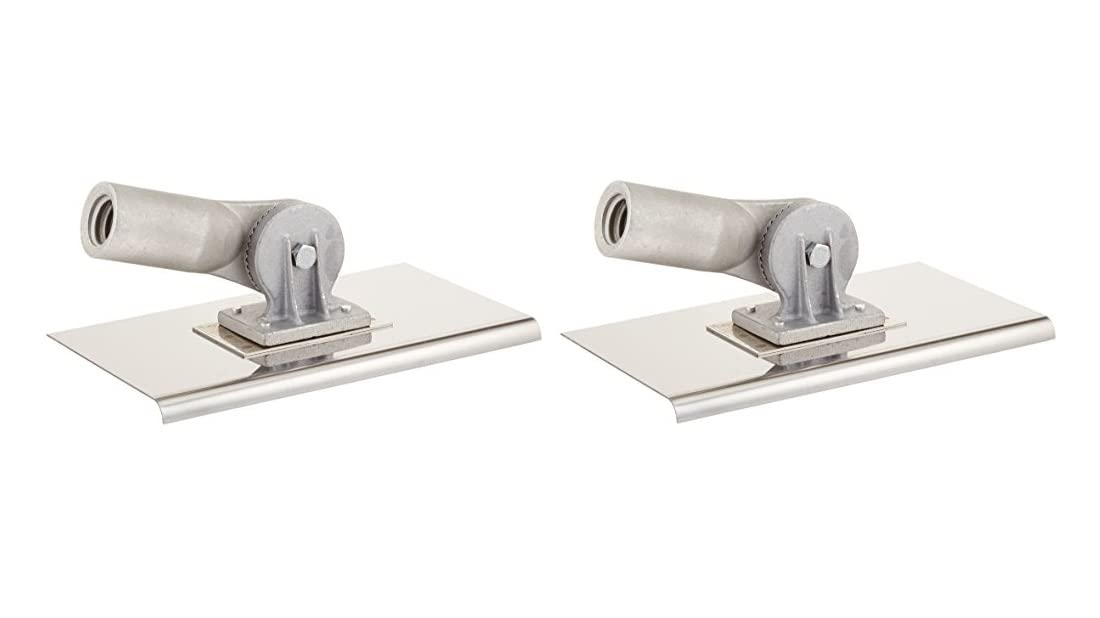 kraft toolCo. CC350 10 in. x 6 in. Walking Edger with 3/8 in. Radius with Threaded Socket Bracket, 2-Pack