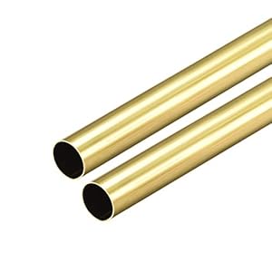 Sourcing Map 2Stk Messing Runde Röhre
