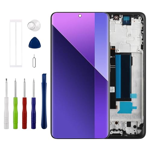 [�w����T�|�[�g] Duotipa 6.6�C���` AMOLED �f�B�X�v���C Redmi Note 13 Pro+ 23090RA98C (�u���b�N�t���[���t��) LCD �f�B�X�v���C �^�b�`�X�N���[�� �f�W�^�C�U�[ �A�Z���u�� �����c�[���Z�b�g