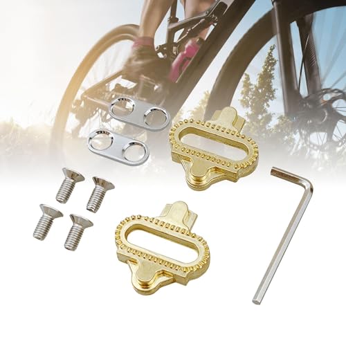 RNXRZANK 2X Cleats Indoor Outdoor Riding Mountain Bike Replacement Copper Cycling