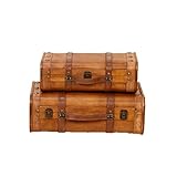 Maletas de Madera Estilo Vintage (Paquete 2maletas)