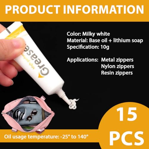 15 Stück 3D Drucker Fett, Maschinenfett Armaturen Fett, Silikonfett, Lagerfett, Optische Achse Schmierfett, Rostfrei und Verschleißfest