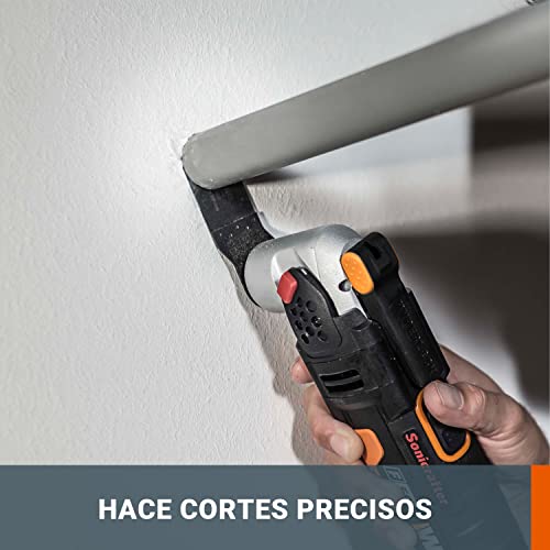 Miniatura 3 de Worx Wx681 Multiherramienta Oscilante Sonicrafter, 450w, 5 De Oscilación, Velocidad Variable, Sistema Hyperlock, 39 Accesorios Incluidos, Maletín, Para Corte, Lijado Y Reforma