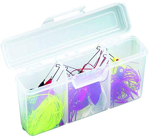 Flambeau Outdoors 00220 Small Spinnerbait Box Fishing Bait and Lure Organizer Clear