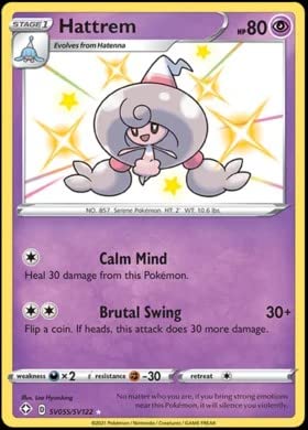 Pokemon - Hattrem SV055/SV122 - Shining Fates - Shiny Vault - Card