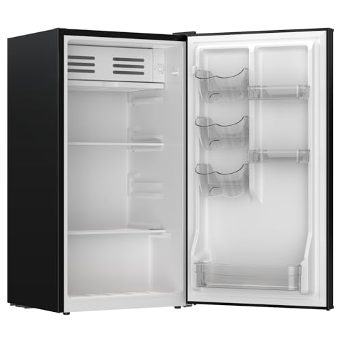 Frigidaire Retro Mini Fridge, Energy Saving, Adjustable Thermostat Control, 3.1 Cu Ft, Black-Rose Gold by Frigidaire - Image 5