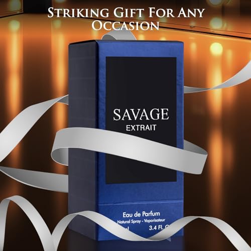 Savage Extrait Eau De Parfum for Men Top Notes of Grapefruit & Heady Spices Base Notes of Lavender Essence & Rich Wood Cologne for Everyday Wear, Work Days, Romantic Date Elegant 100ml Bottle - Thumbnail 4