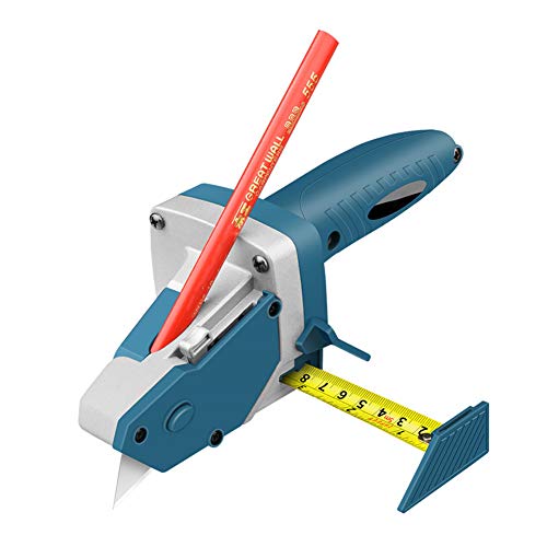 Drywall Cutting Tool, All-in-one Hand Tool with Measuring Tape and Utility Knifeâ€“Measure, Mark and Cut Drywall, Shingles, Insulation, Tile, Carpet, Foam, Measure and Mark Wood for Rip Cuts