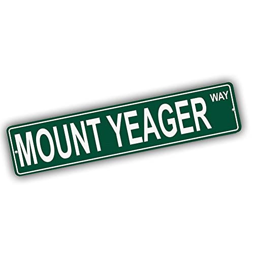 Brotherhood Aluminum Street Sign for Mount Yeager - Pennsylvania Wall Decor