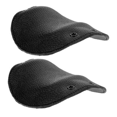 IWOWHERO 2pcs Metatarsal Protector Metatarsal Foot Guard Steel Toe Covers Safety Shoe Covers Steel Toe Cap Safety Boot Guard Steel Toe Insert Metatarsal Boot Guard Shoe Guards Cowhide Black