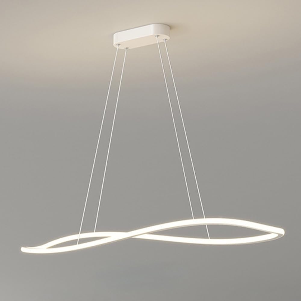 Chandelier linéaire géométrique réglable et dimmable avec télécommande 100cm - 6
