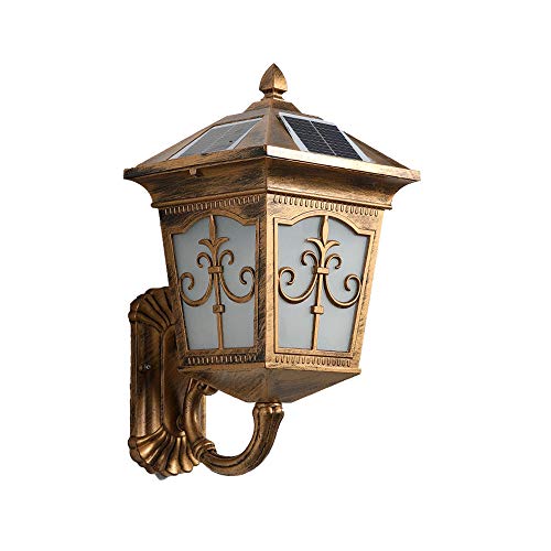 Lampe murale solaire extérieure en aluminium et verre luminaire étanche design nordique pour maison