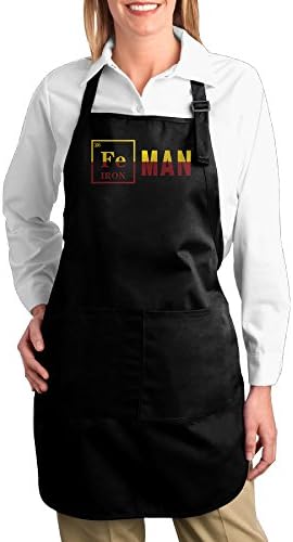 Adult Ironman Chemistry Home Apron Baking Aprons Buckle Halter 7072cm (2 Color)