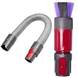 Picture of ACCTDLF Dusting Brush + Flexible Extension Hose Compatible with Dyson V15 V7 V8 V11 V10 Vacuum Cleaner,Bristle Dust,Scratch-free Dusting Brush,Replacement for Cordless Vacuum Systems Parts accessories