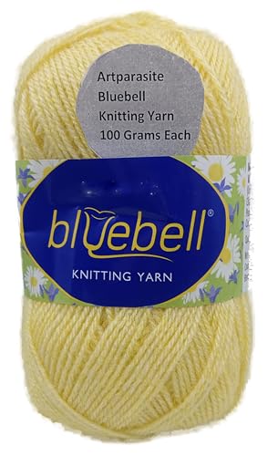 Image of 1 Pieces Blue Bell Wool, 100 gm Each Thick Yarn Best Used with Knitting Crochet Needles Wool Yarn for Knitting Needle Acrylic Thread Knitting Yarn (Lime Light Yellow)