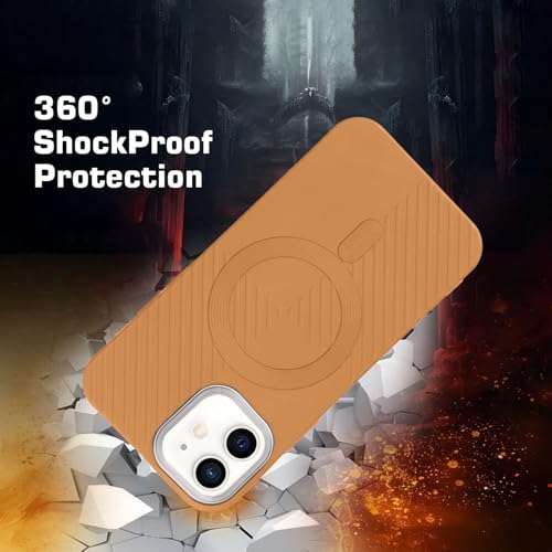 Image of AIBEX Hybrid iPhone 12 Back Cover Case Compatibe with Mag Saf | Shockproof Design |Camera Protection Bump | Back Cover Case for iPhone 12 (PC, TPU)