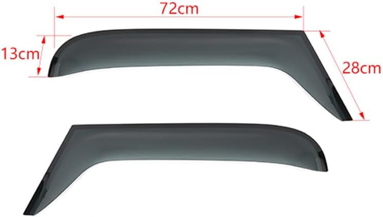 2PCS Window Rain Guards Shield Window Sun Visors Deflector Compatible with Jeep Wrangler TJ 1997 1998 1999 2000 2001 2002 2003 2004 2005 2006 Car Exterior Accessories
