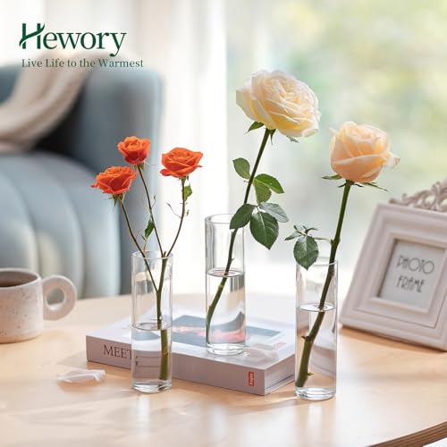 Vase cylindrique transparent 15cm pour fleurs et centres de table - 8