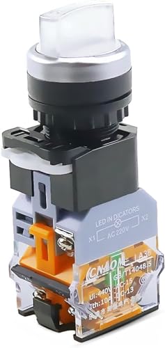 Interrupteur 22mm LA38-11XD lumineux pour rénover un tableau électrique d'atelier