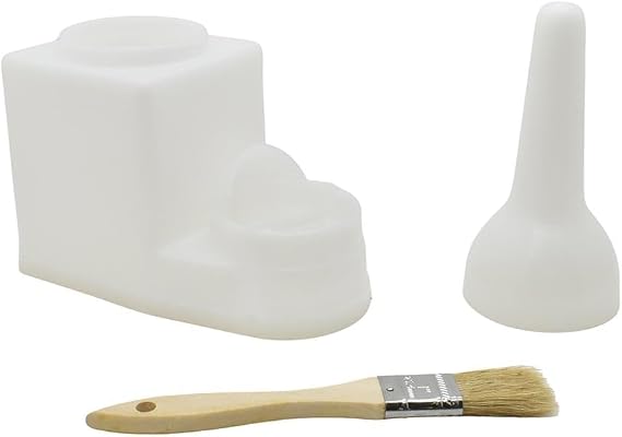 Big Horn 19040 30-Ounce Glue Container with Brush, White