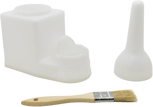 Big Horn 19040 30-Ounce Glue Container with Brush, White