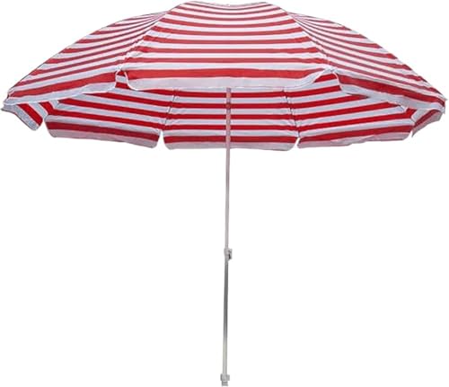7FT Outdoor Market Umbrella - 8 Ribs Patio Umbrella for Garden Deck Backyard Pool & Beach - UV Protection Easy Setup (Base Not Included)