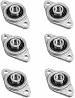 4 Cuscinetti A Blocco Flangiato 8mm | Autoallineanti In Lega Di Zinco Per Macchine - Foto 10